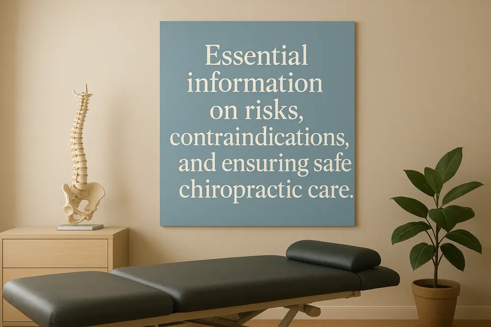 Essential information on risks, contraindications, and ensuring safe chiropractic care.