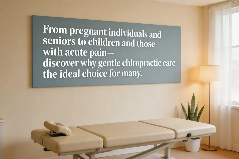From pregnant individuals and seniors to children and those with acute pain—discover why gentle chiropractic care is the ideal choice for many.