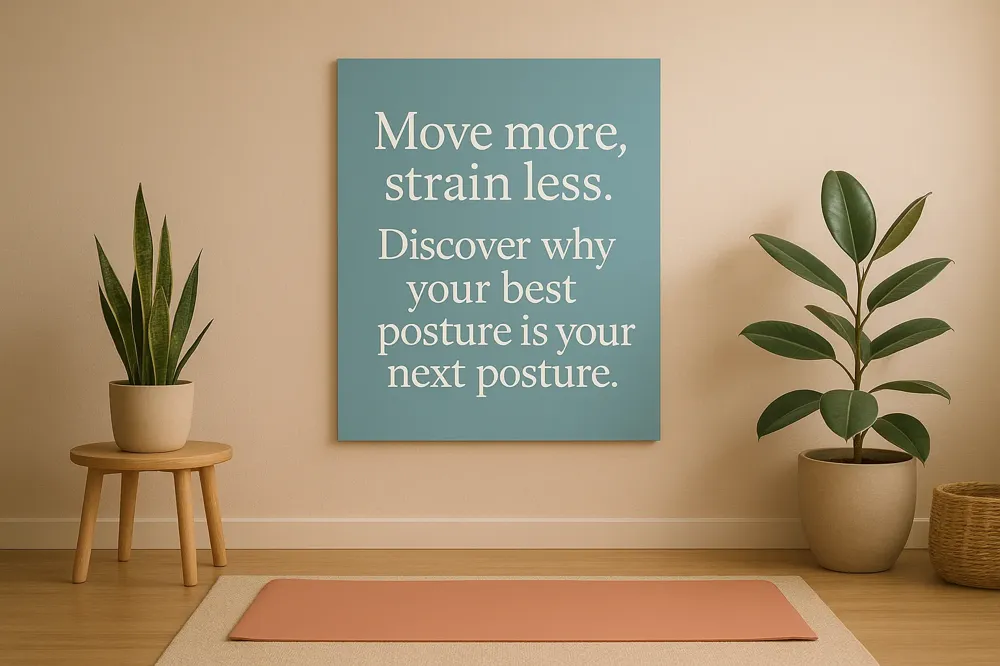 Move more, strain less. Discover why your best posture is your next posture.