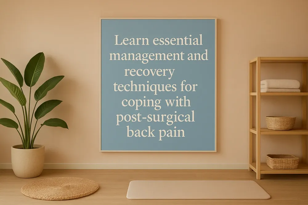 Learn essential management and recovery techniques for coping with post-surgical back pain.