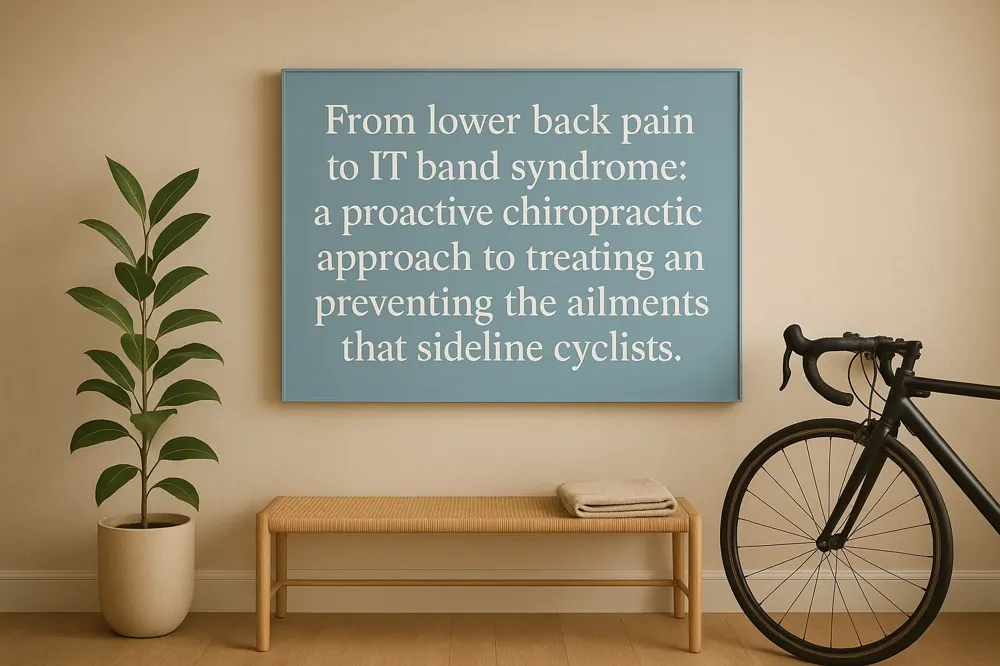 From lower back pain to IT band syndrome: a proactive chiropractic approach to treating and preventing the ailments that sideline cyclists.