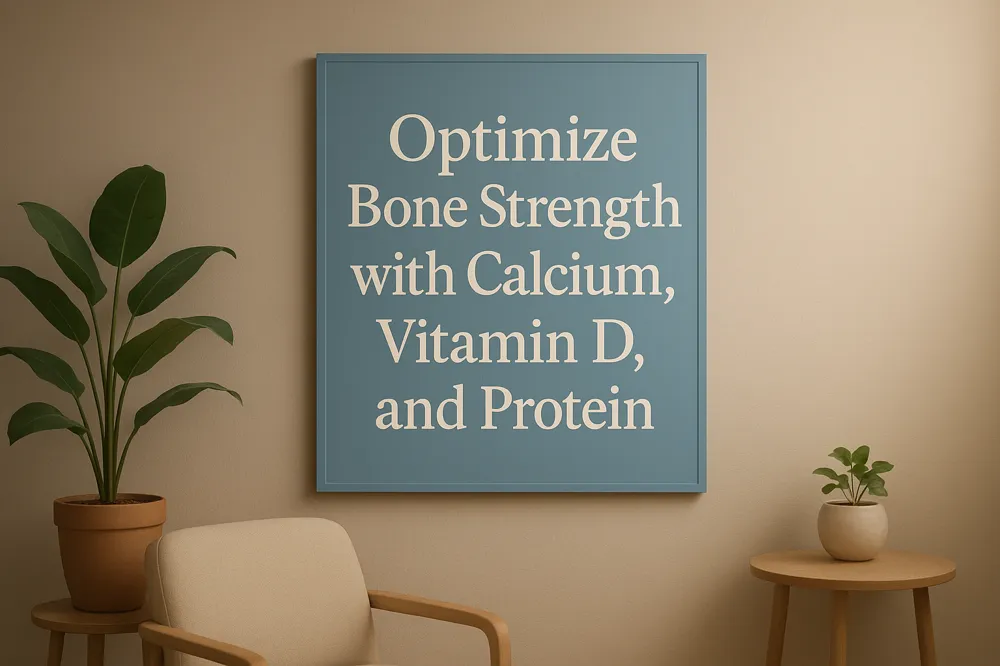 Optimize Bone Strength with Calcium, Vitamin D, and Protein