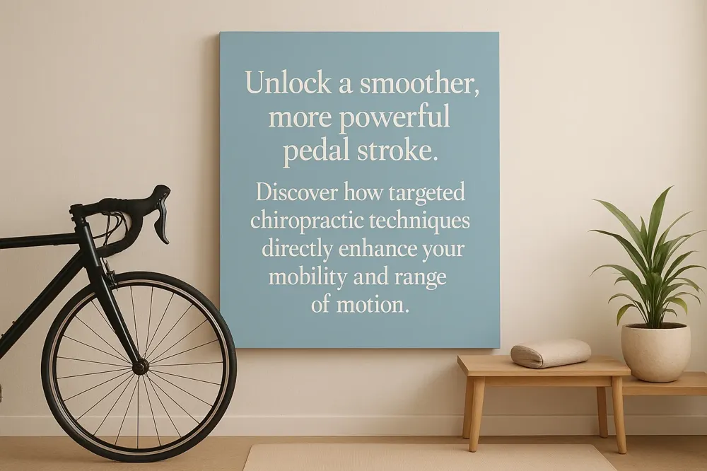 Unlock a smoother, more powerful pedal stroke. Discover how targeted chiropractic techniques directly enhance your mobility and range of motion.