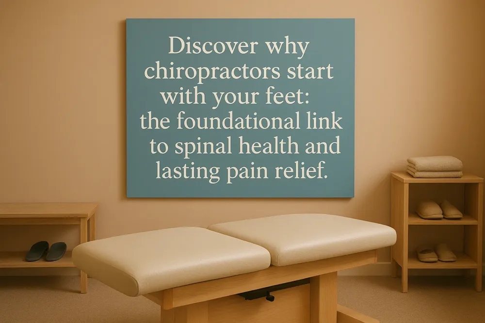 Discover why chiropractors start with your feet: the foundational link to spinal health and lasting pain relief.
