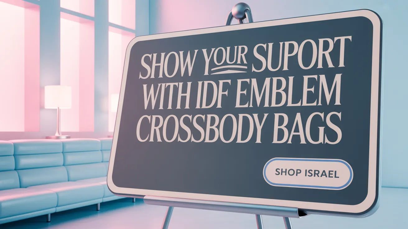 Show Your Support with IDF Emblem Crossbody Bags