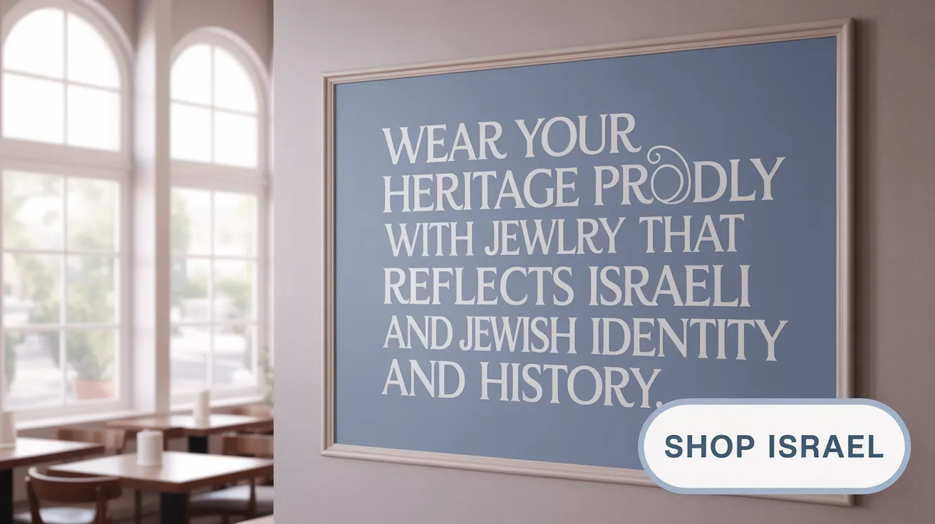 Wear your heritage proudly with jewelry that reflects Israeli and Jewish identity and history.