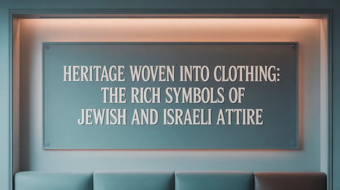 Heritage Woven into Clothing: The Rich Symbols of Jewish and Israeli Attire
