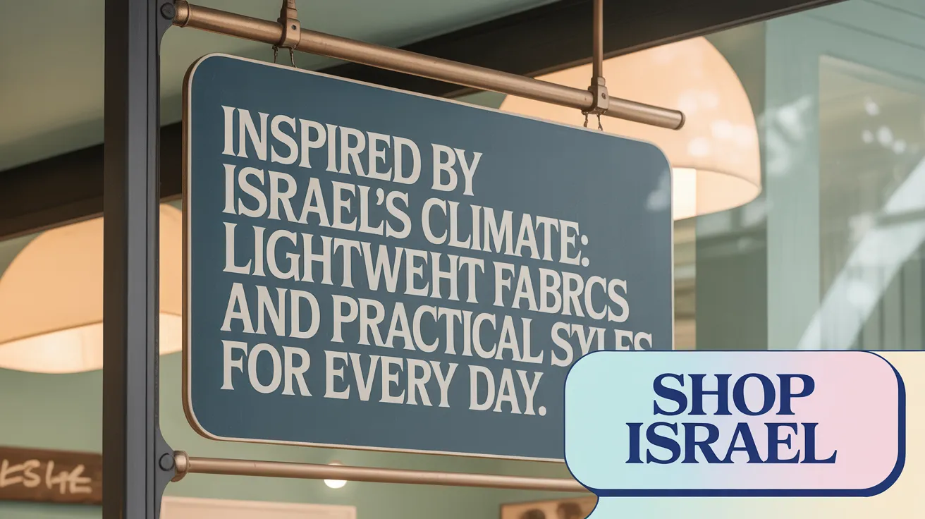 Inspired by Israel’s Climate: Lightweight Fabrics and Practical Styles for Every Day