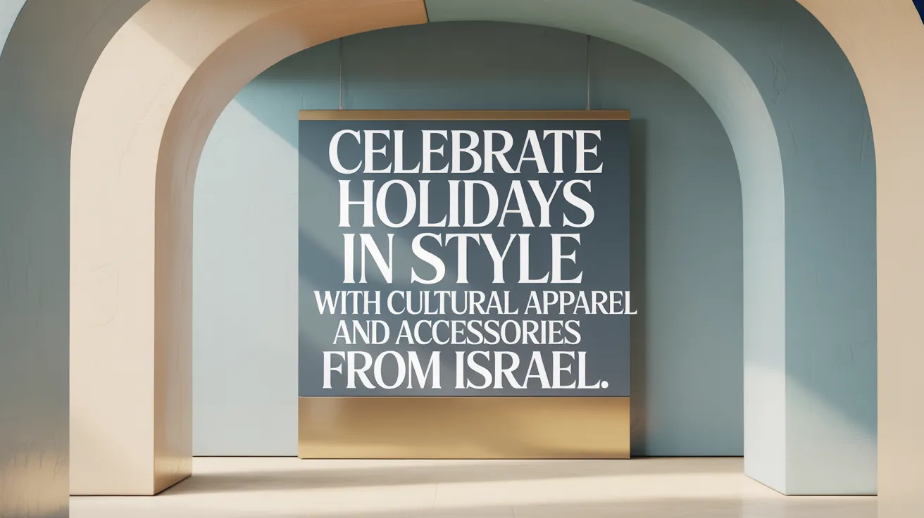Celebrate Holidays in Style with Cultural Apparel and Accessories from Israel