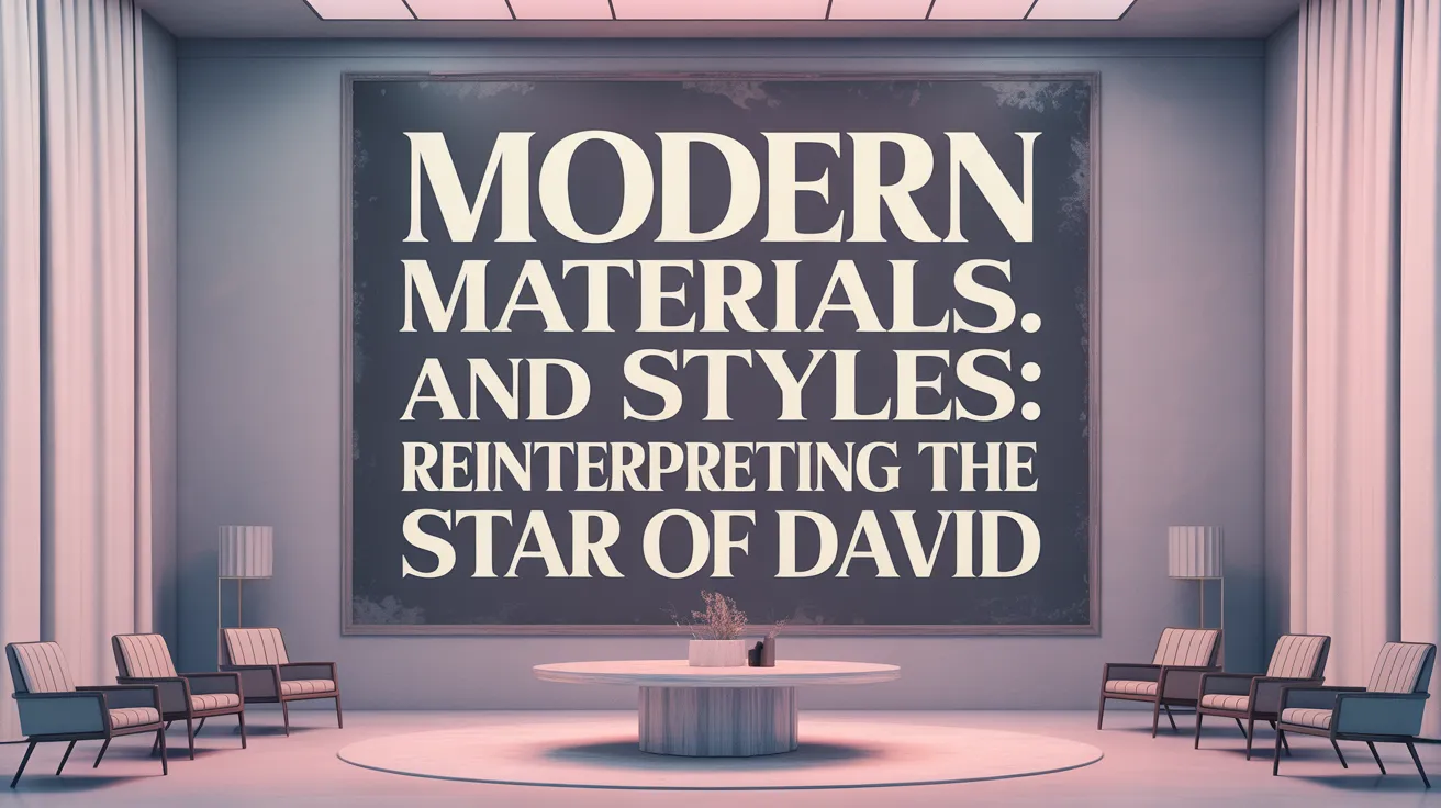Modern Materials and Styles: Reinterpreting the Star of David