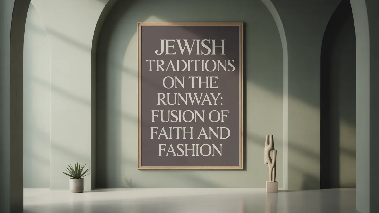 Jewish Traditions on the Runway: Fusion of Faith and Fashion