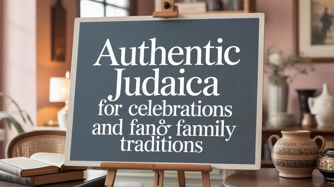 Authentic Judaica for Celebrations and Family Traditions