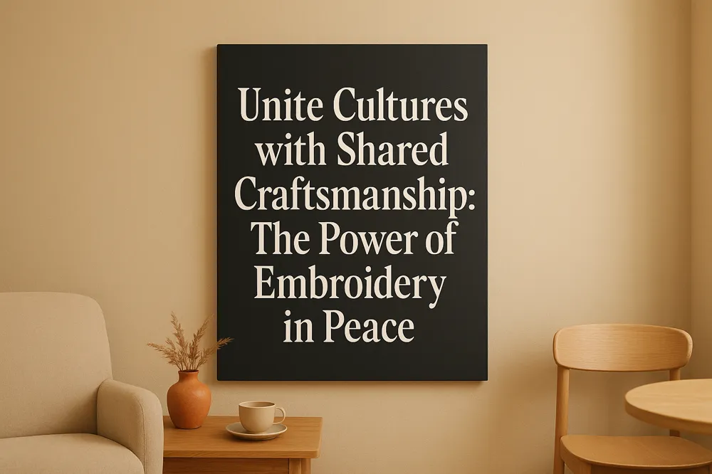 Unite Cultures with Shared Craftsmanship: The Power of Embroidery in Peace