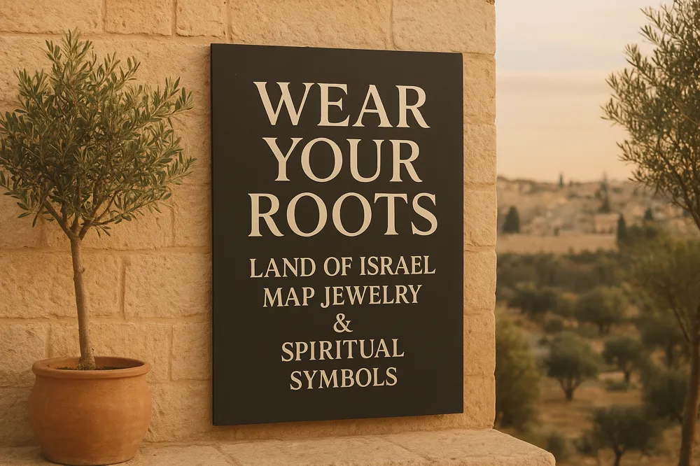 Wear Your Roots: Land of Israel Map Jewelry &amp; Spiritual Symbols