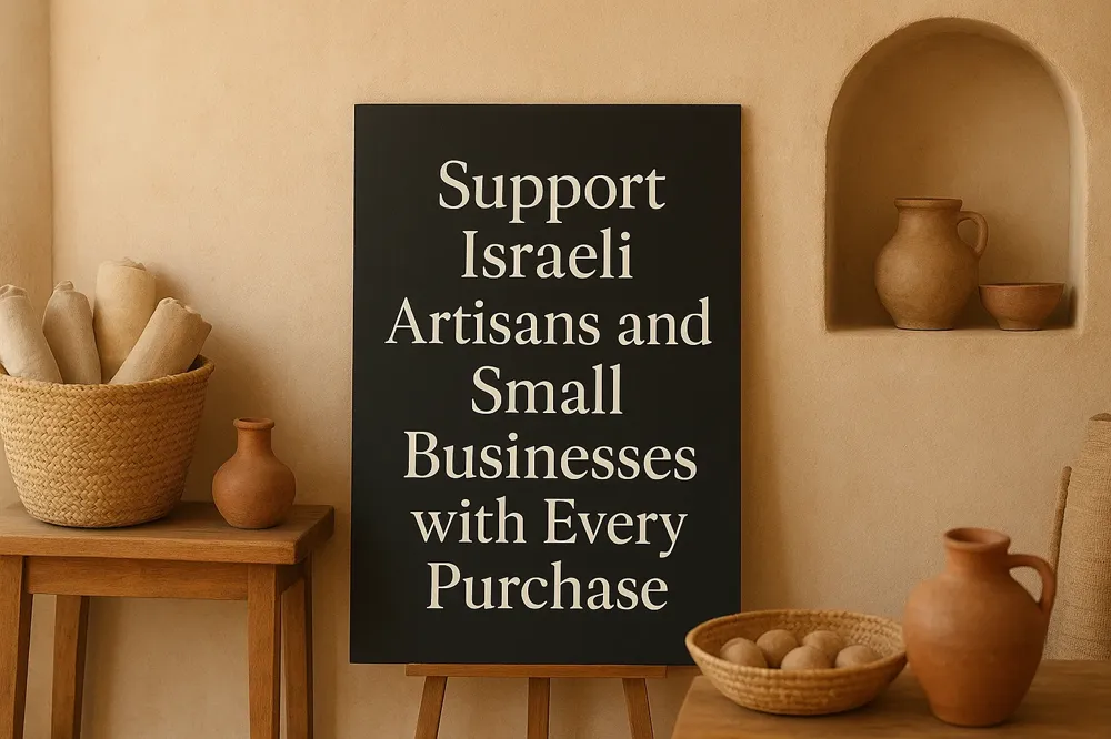 Support Israeli Artisans and Small Businesses with Every Purchase