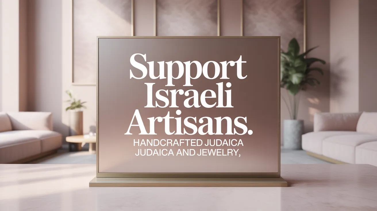 Support Israeli Artisans: Handcrafted Judaica and Jewelry