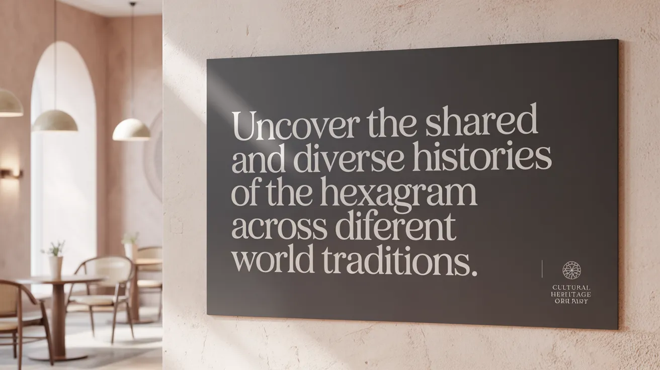Uncover the shared and diverse histories of the hexagram across different world traditions.