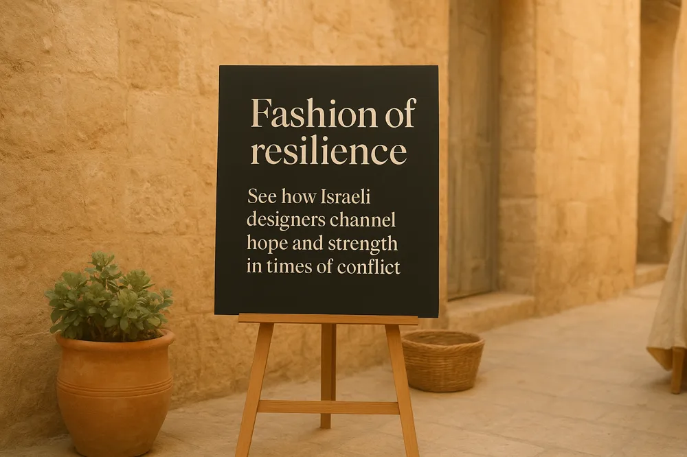 Fashion of resilience: See how Israeli designers channel hope and strength in times of conflict.
