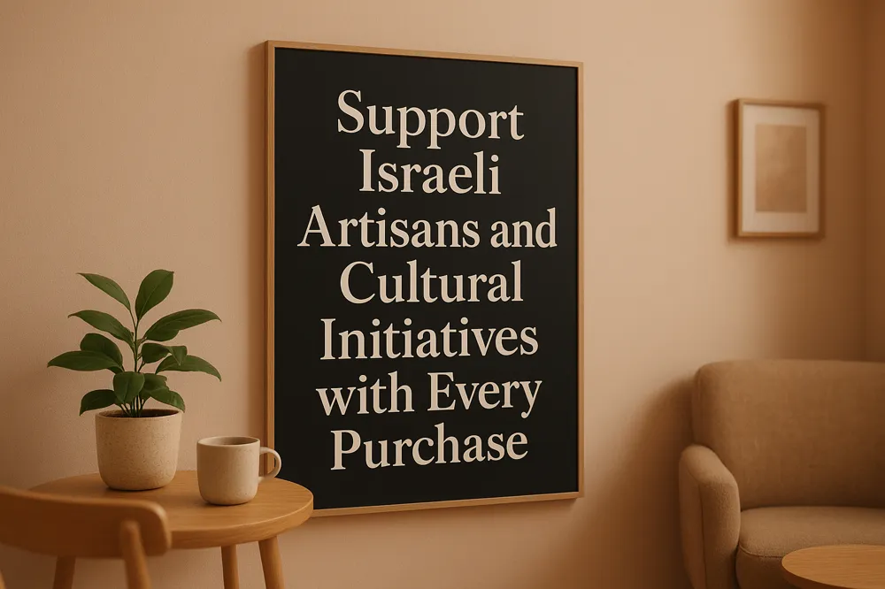 Support Israeli Artisans and Cultural Initiatives with Every Purchase