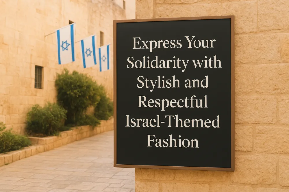 Express Your Solidarity with Stylish and Respectful Israel-Themed Fashion