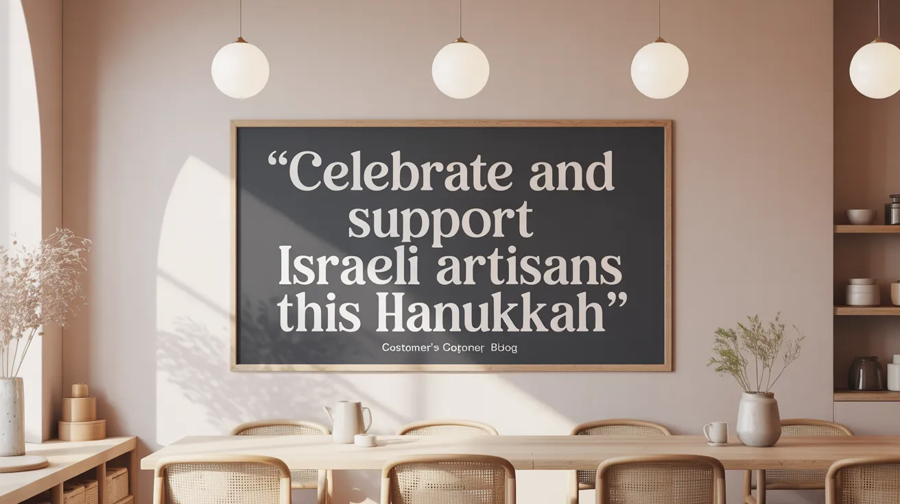 Celebrate and Support Israeli Artisans This Hanukkah