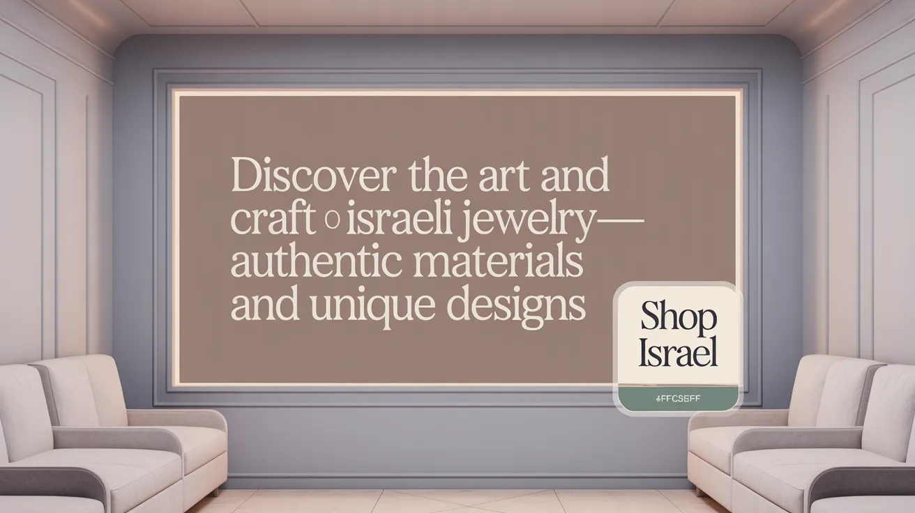 Discover the Art and Craft of Israeli Jewelry—Authentic Materials and Unique Designs