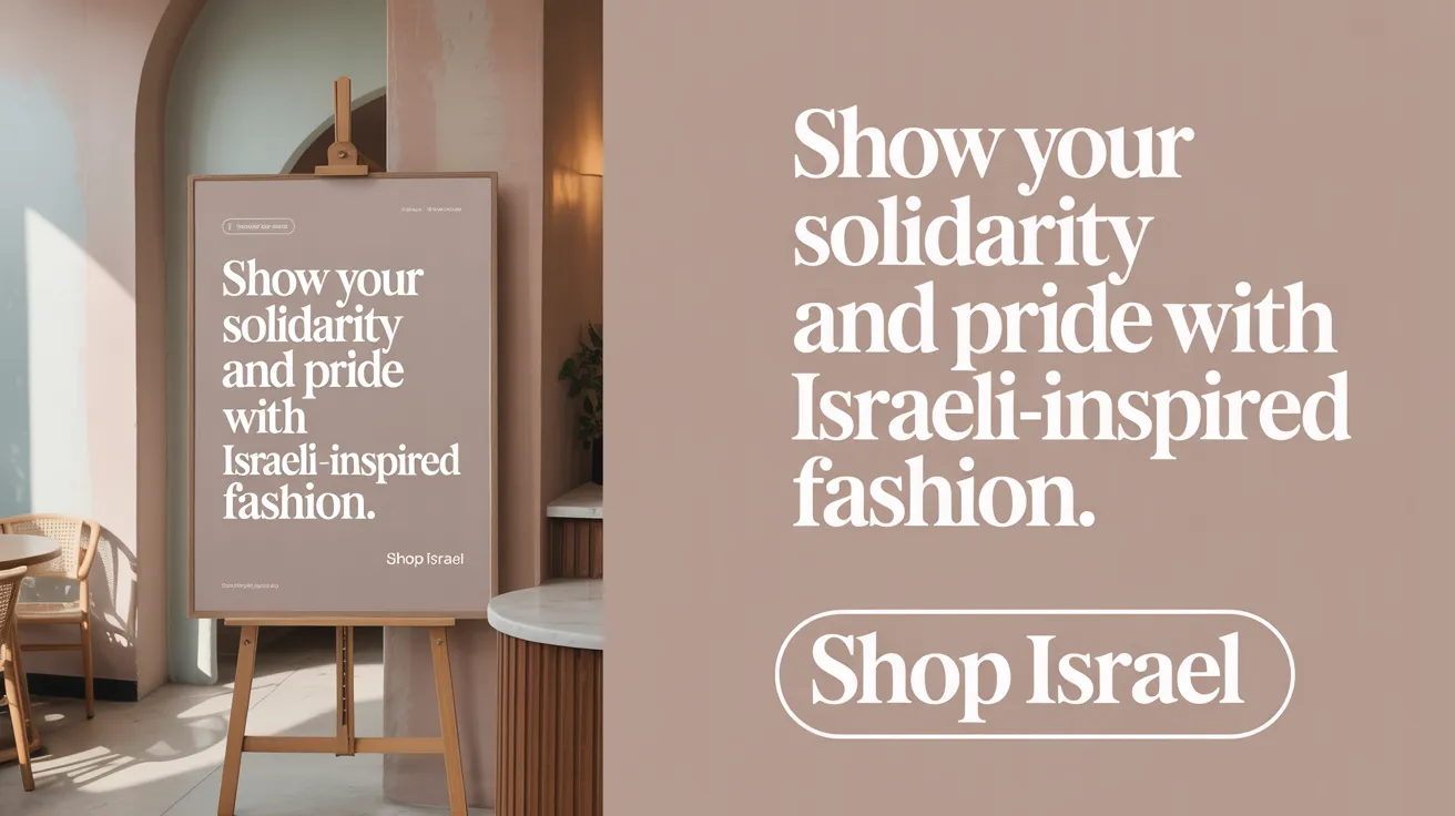 Show Your Solidarity and Pride with Israeli-Inspired Fashion