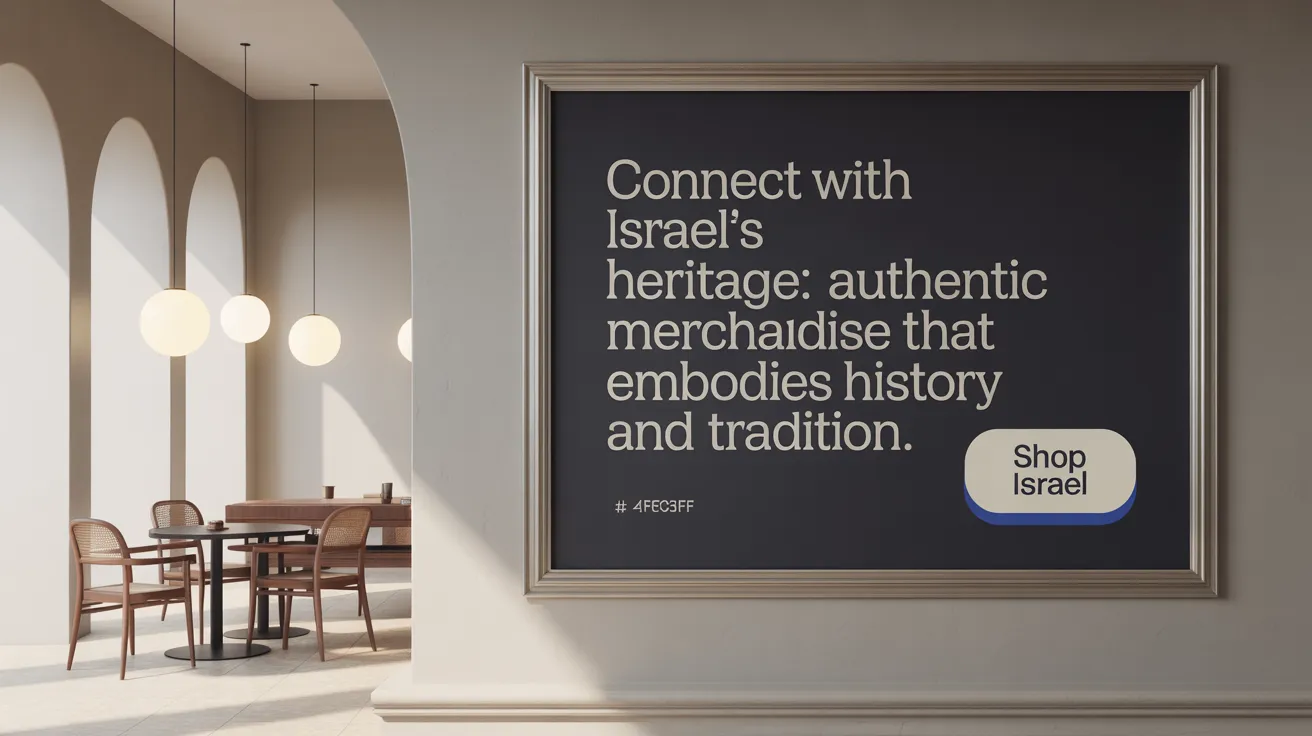 Connect with Israel’s heritage: Authentic merchandise that embodies history and tradition.