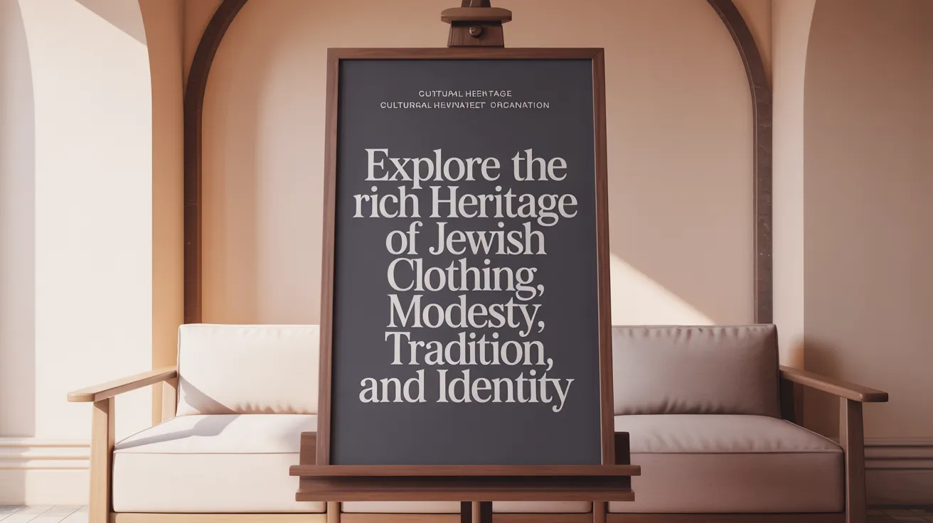 Explore the Rich Heritage of Jewish Clothing: Modesty, Tradition, and Identity