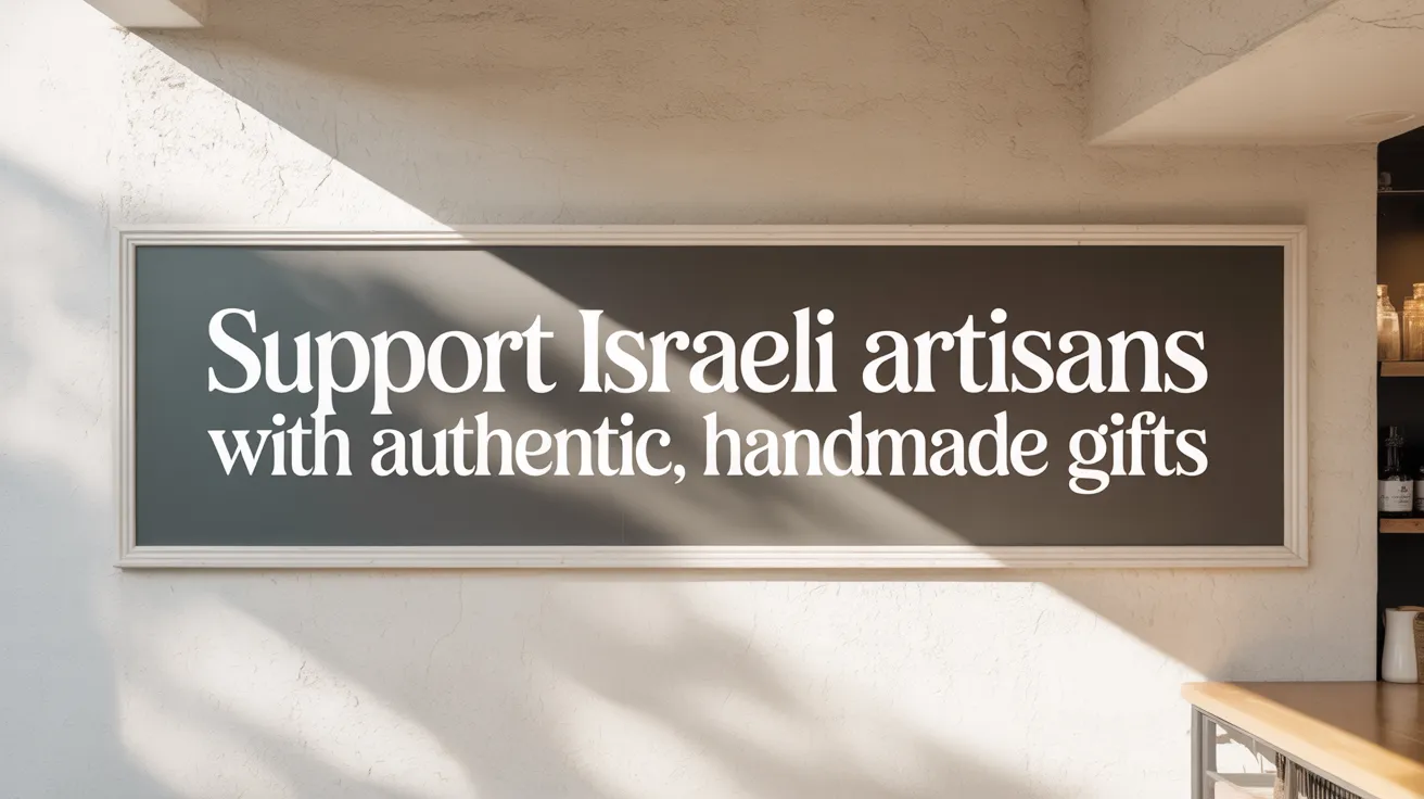 Support Israeli Artisans with Authentic, Handmade Gifts