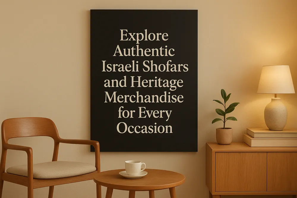 Explore Authentic Israe­li Shofars and Heritage Merchandise for Every Occasion