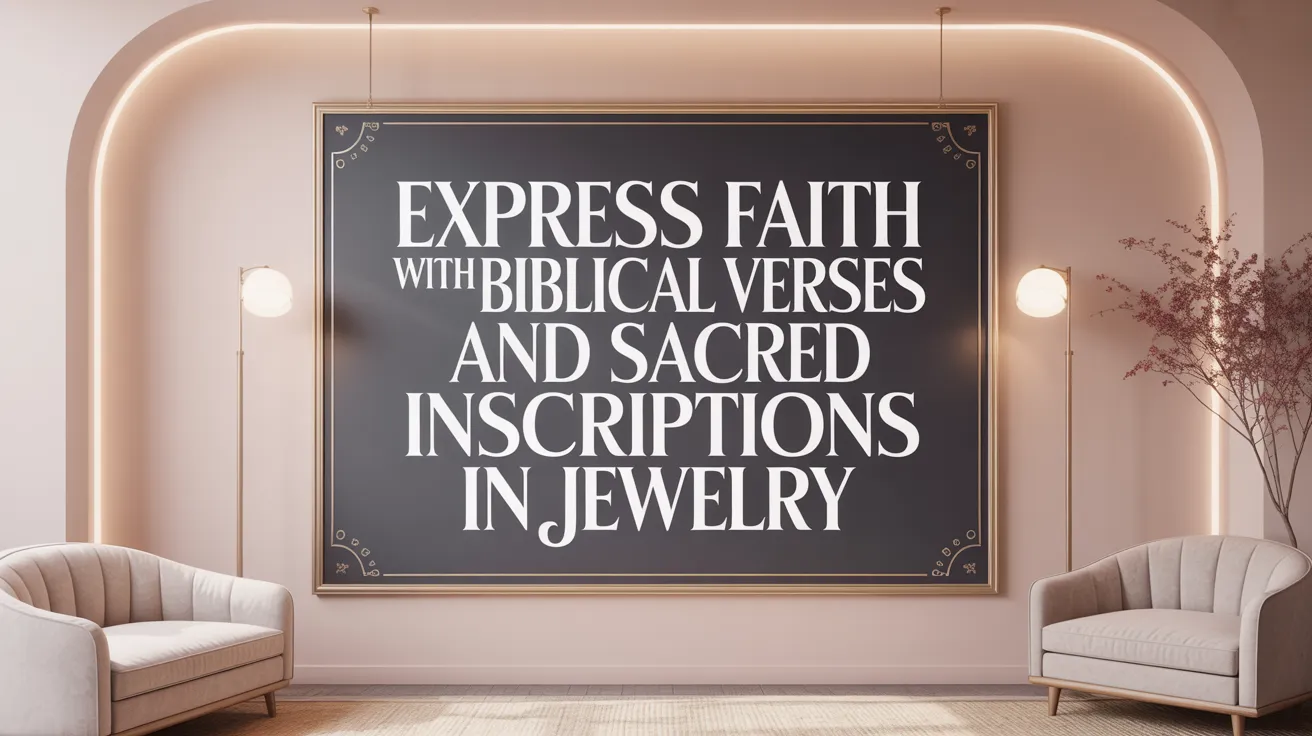 Express Faith with Biblical Verses and Sacred Inscriptions in Jewelry