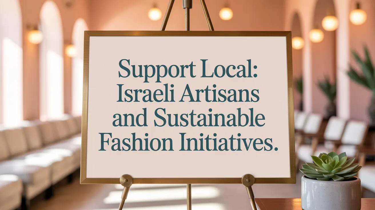 Support Local: Israeli Artisans and Sustainable Fashion Initiatives