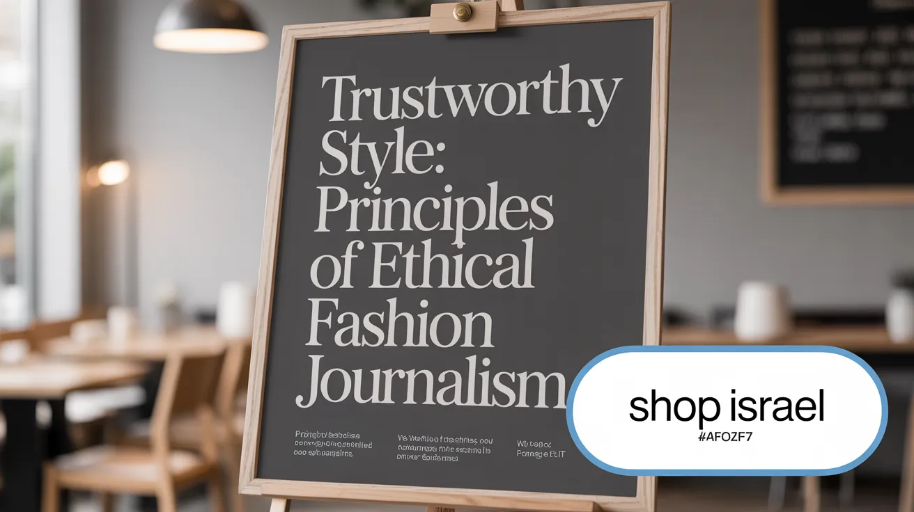 Trustworthy Style: Principles of Ethical Fashion Journalism