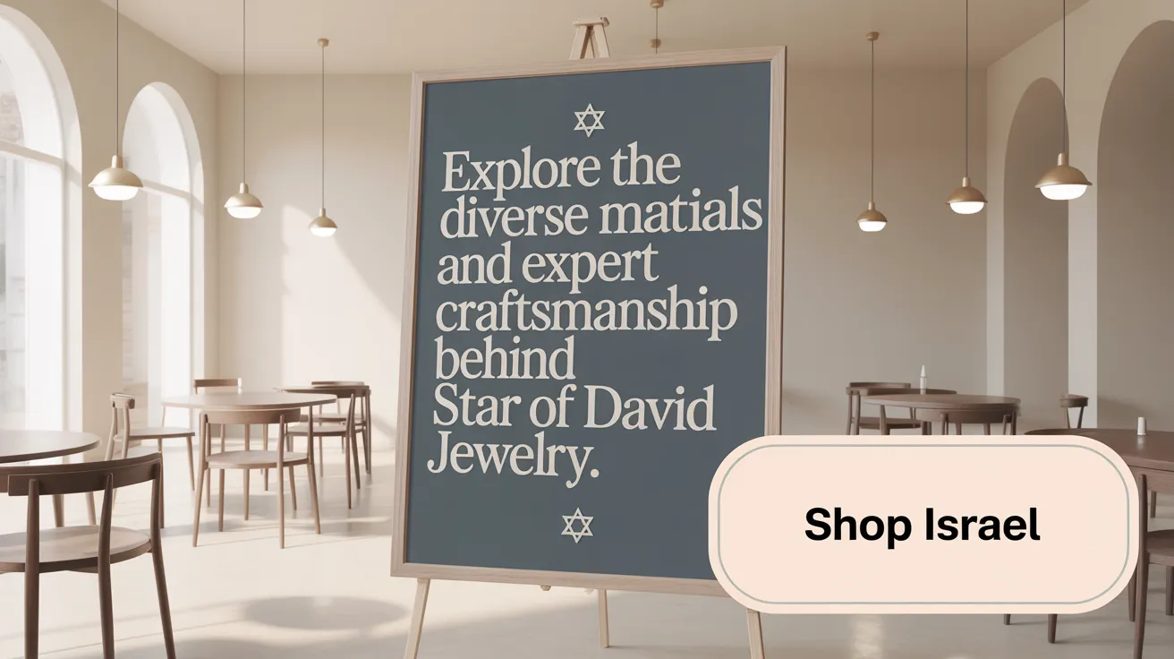Explore the diverse materials and expert craftsmanship behind Star of David jewelry.