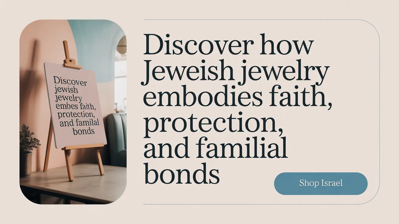 Discover how Jewish jewelry embodies faith, protection, and familial bonds.