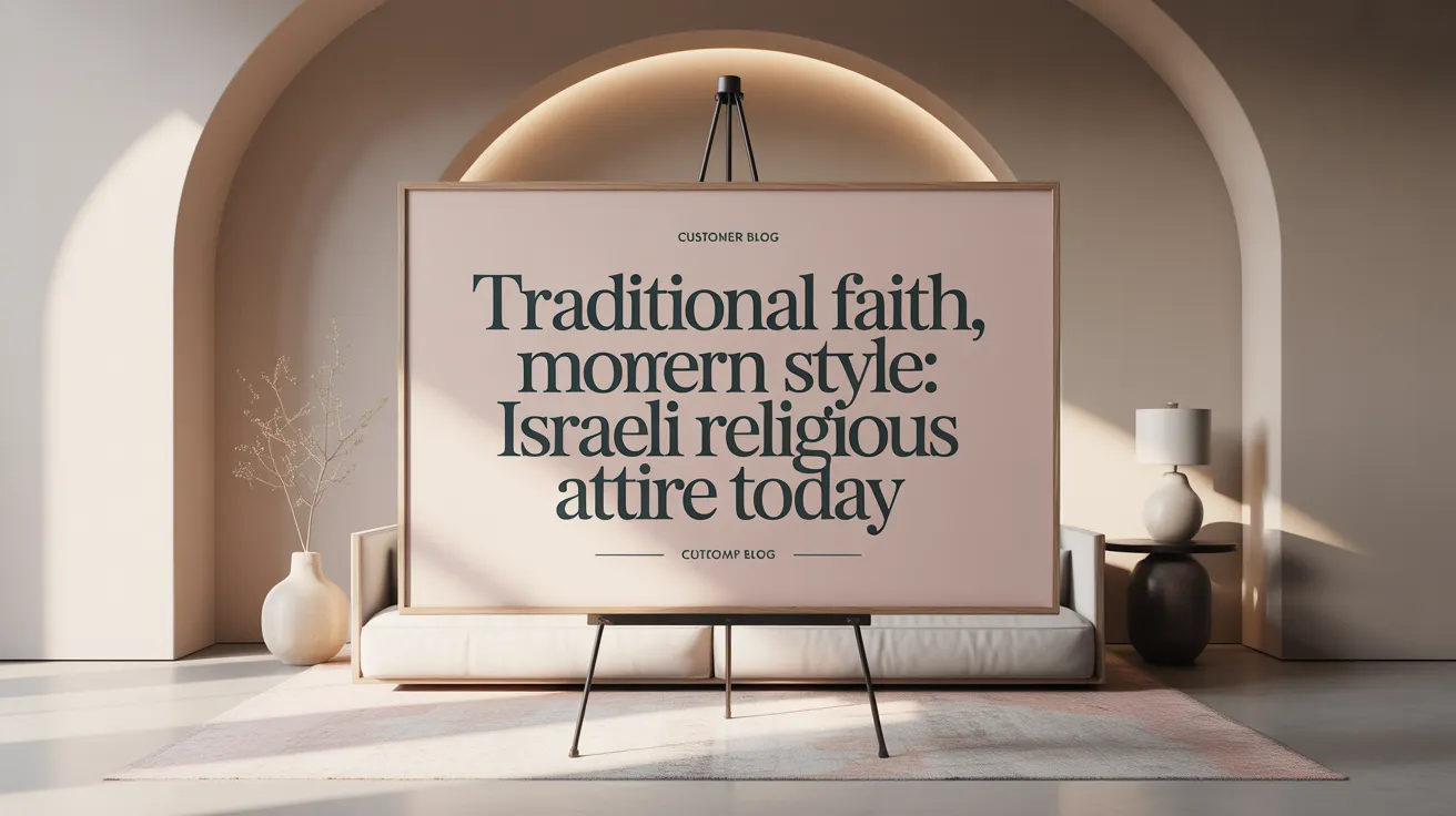 Traditional Faith, Modern Style: Israeli Religious Attire Today