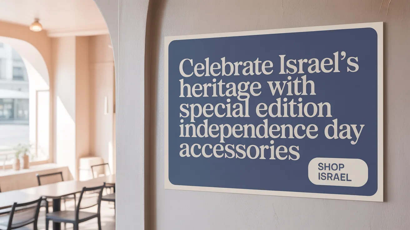 Celebrate Israel's Heritage with Special Edition Independence Day Accessories