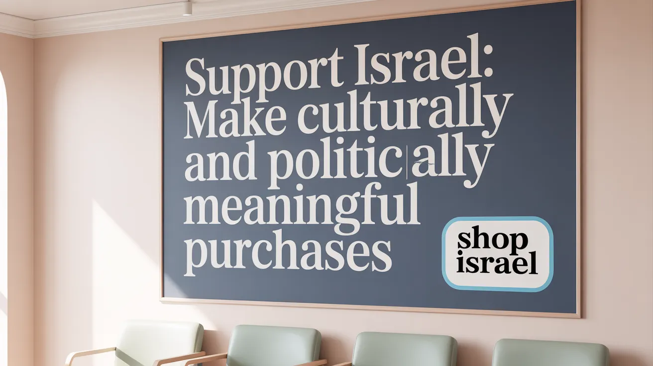 Support Israel: Make Culturally and Politically Meaningful Purchases