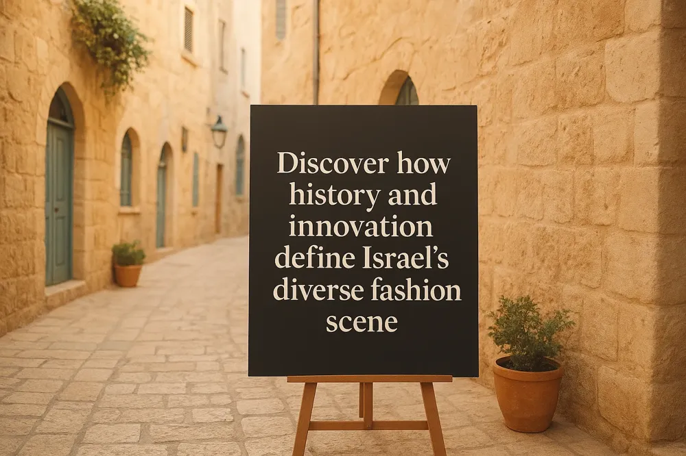 Discover how history and innovation define Israel’s diverse fashion scene