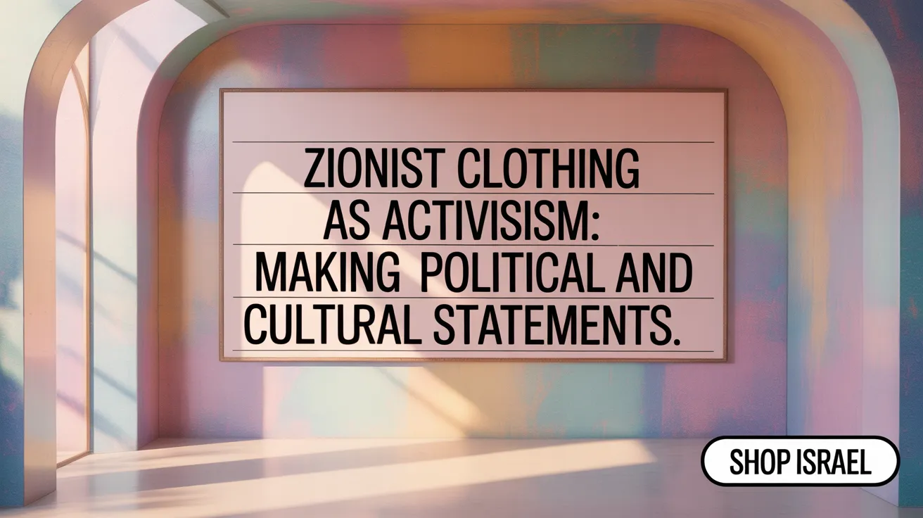 Zionist Clothing as Activism: Making Political and Cultural Statements