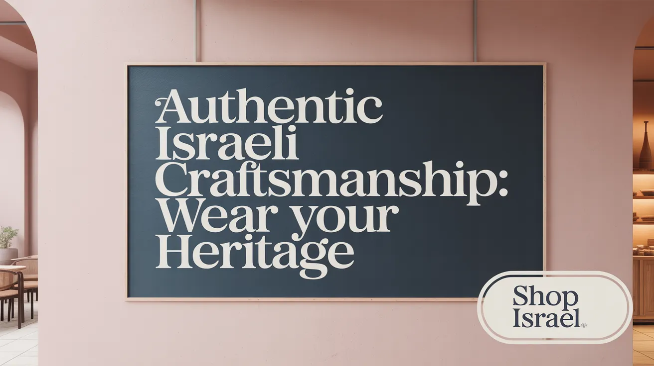 Authentic Israeli Craftsmanship: Wear Your Heritage