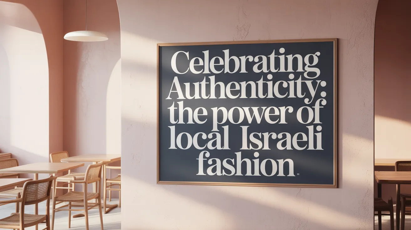 Celebrating Authenticity: The Power of Local Israeli Fashion