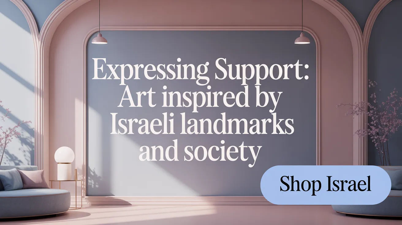 Expressing Support: Art Inspired by Israeli Landmarks and Society