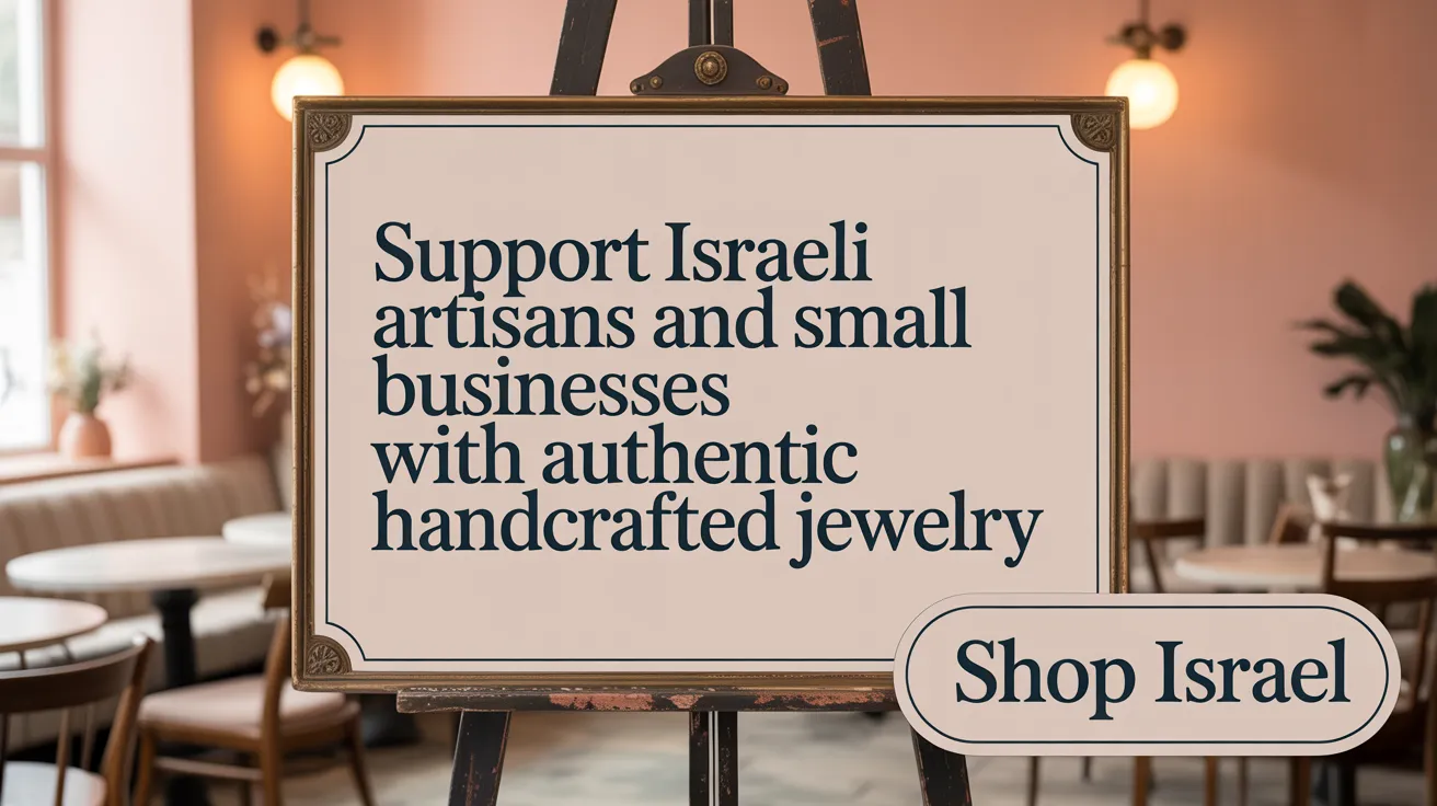 Support Israeli artisans and small businesses with authentic handcrafted jewelry