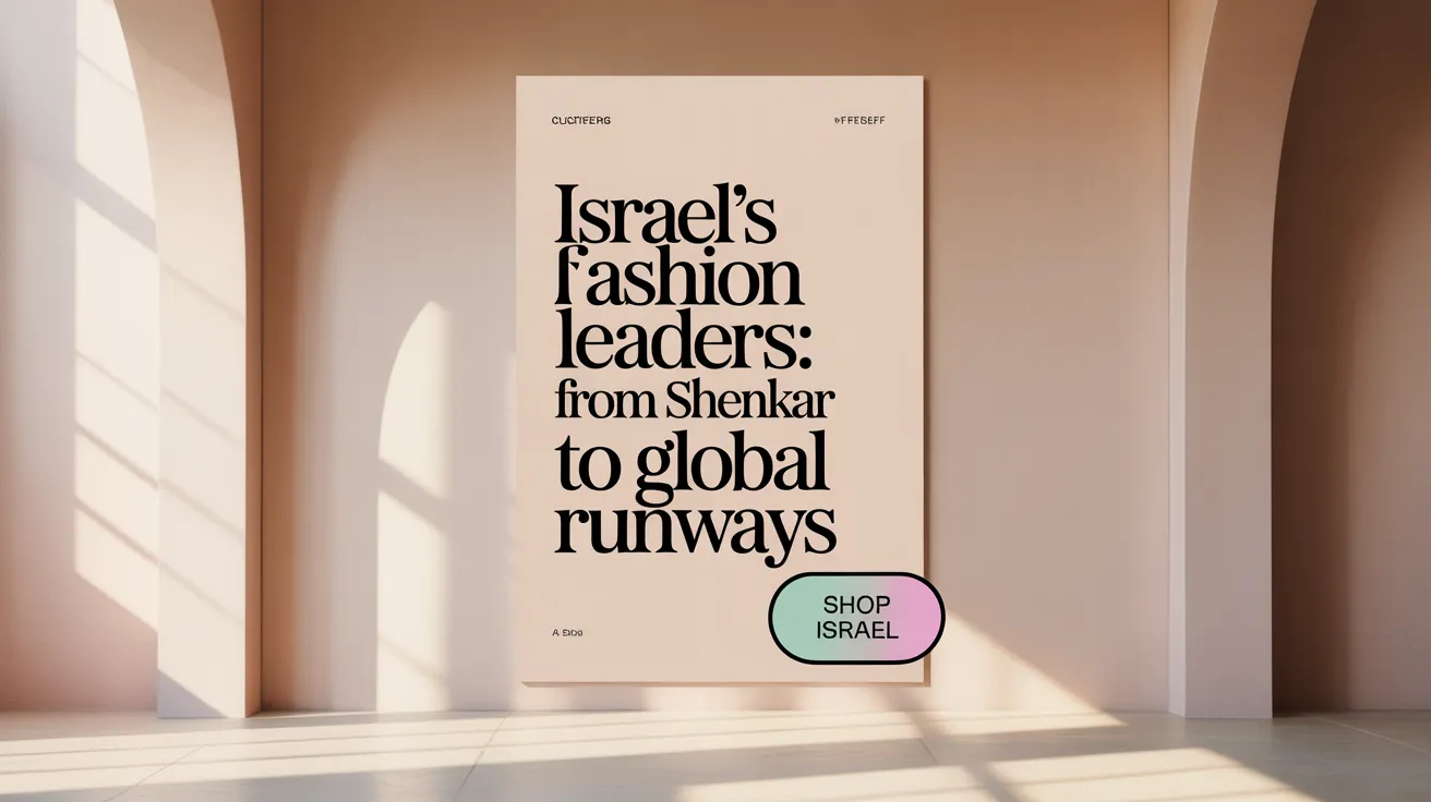 Israel's Fashion Leaders: From Shenkar to Global Runways