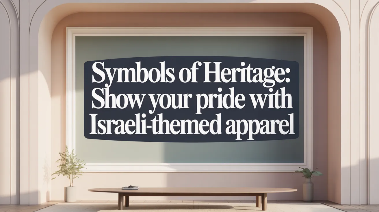 Symbols of Heritage: Show Your Pride with Israeli-Themed Apparel