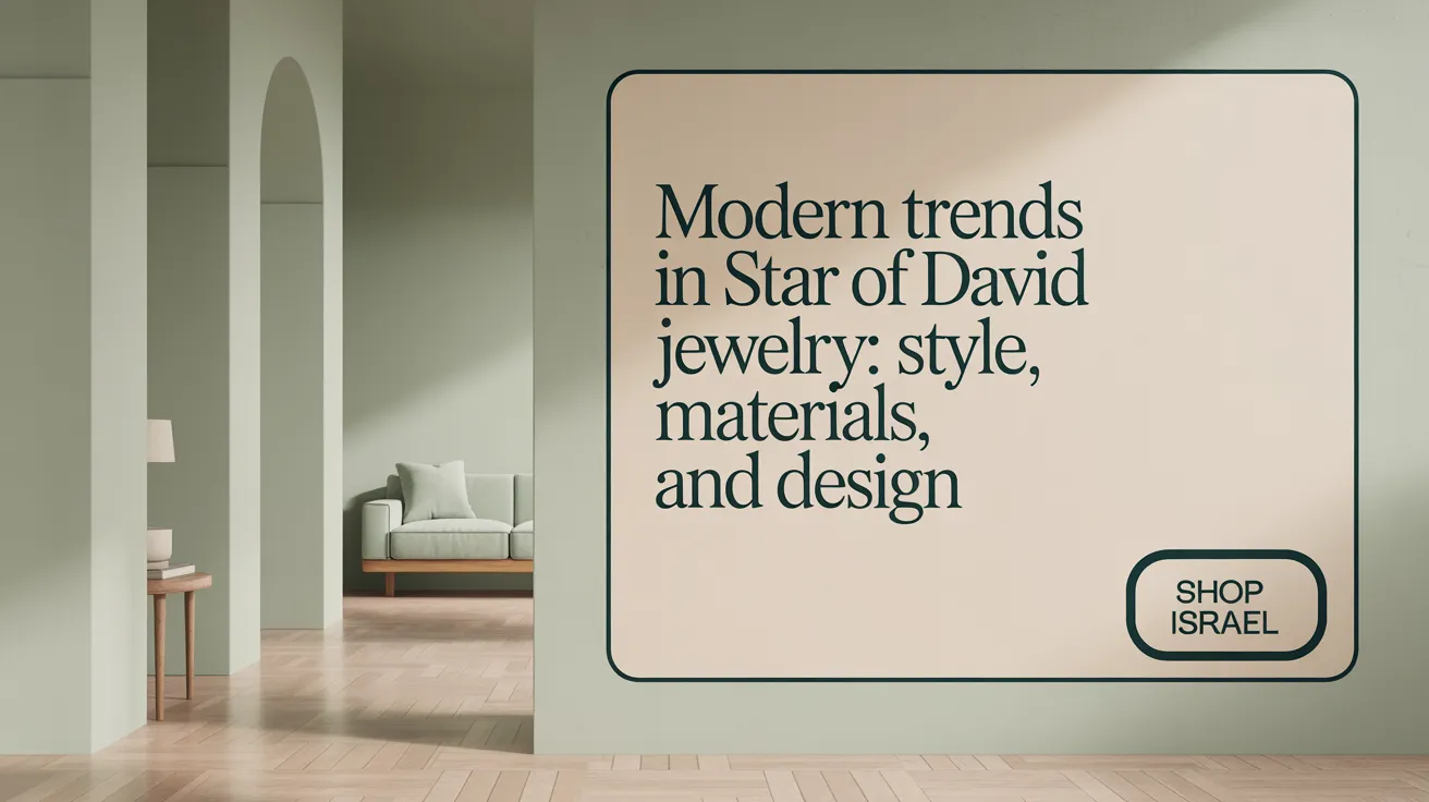 Modern Trends in Star of David Jewelry: Style, Materials, and Design