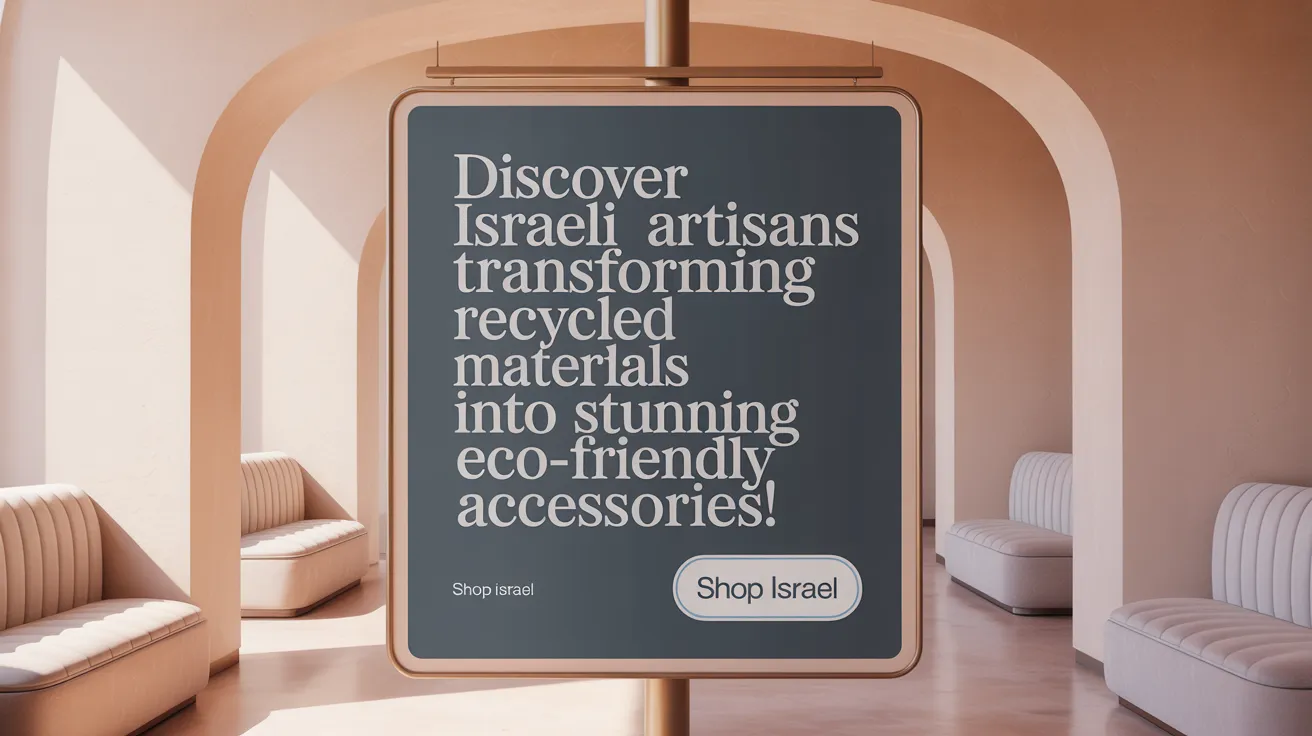 Discover Israeli artisans transforming recycled materials into stunning eco-friendly accessories!
