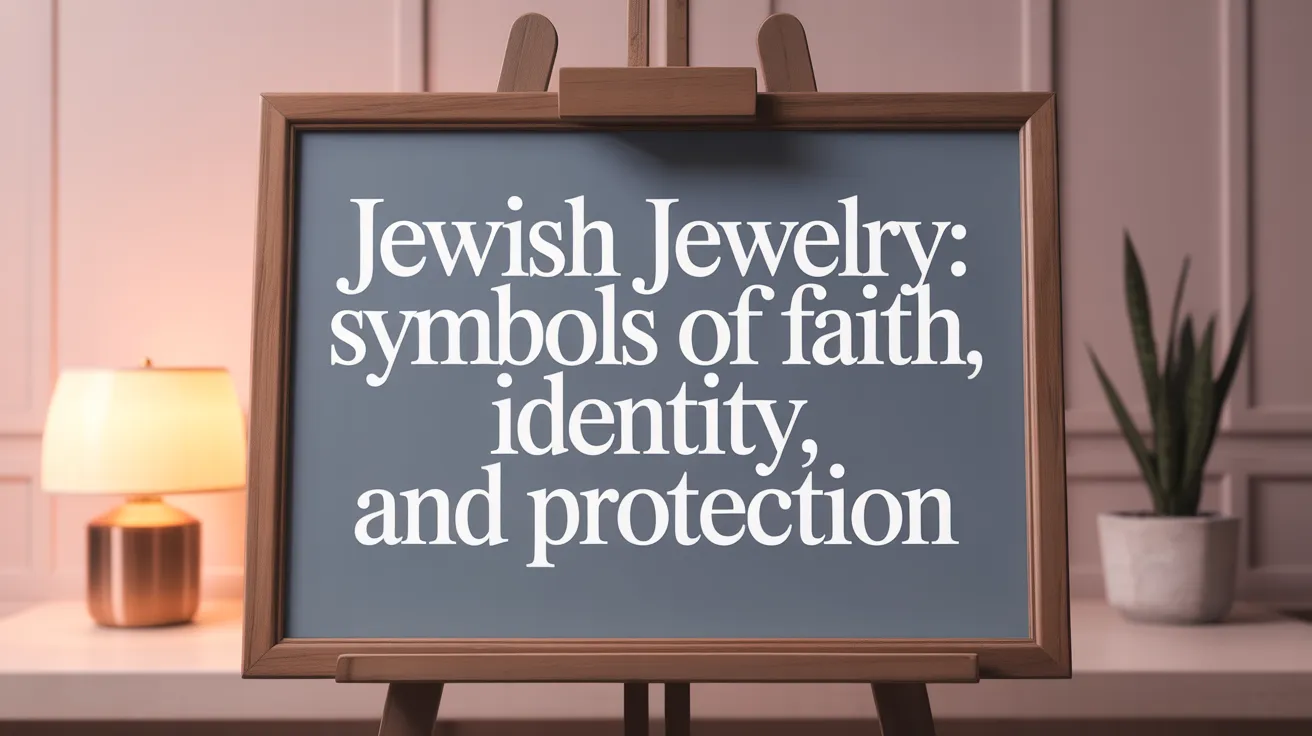 Jewish Jewelry: Symbols of Faith, Identity, and Protection